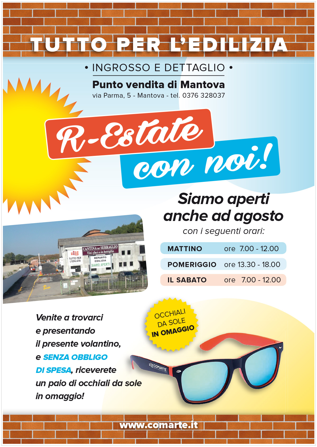 Promozione estate a Mantova | Occhiali sa sole