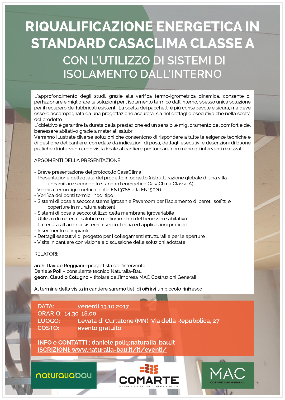 Riqualificazione energetica in standard CasaClima classe A con l’utilizzo di sistemi di isolamento dall’interno