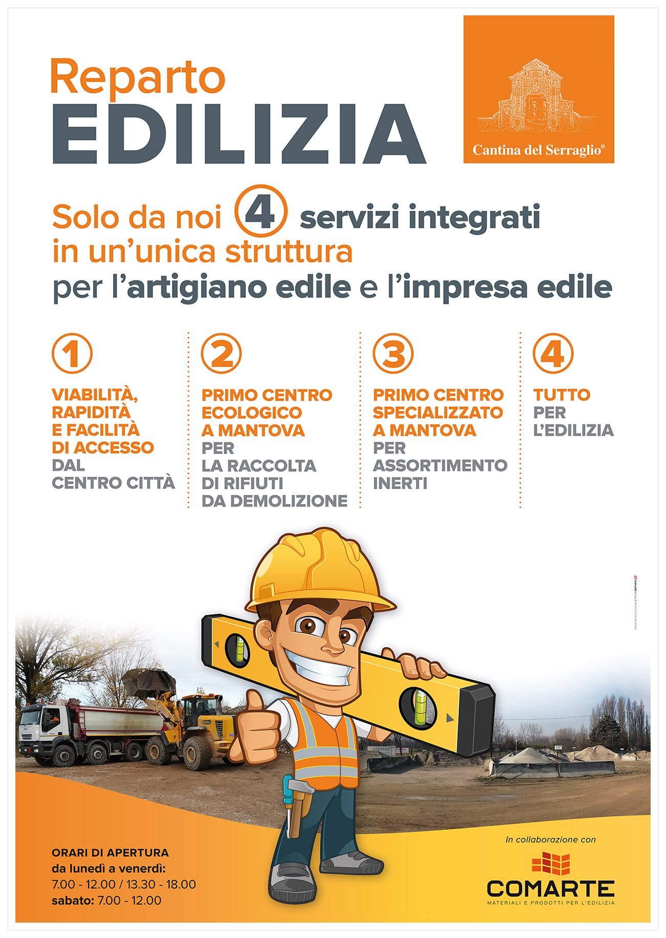 Il nostro punto vendita di Mantova | REPARTO EDILIZIA | Solo da noi 4 servizi integrati in un’unica struttura per l’artigiano edile e l’impresa edile